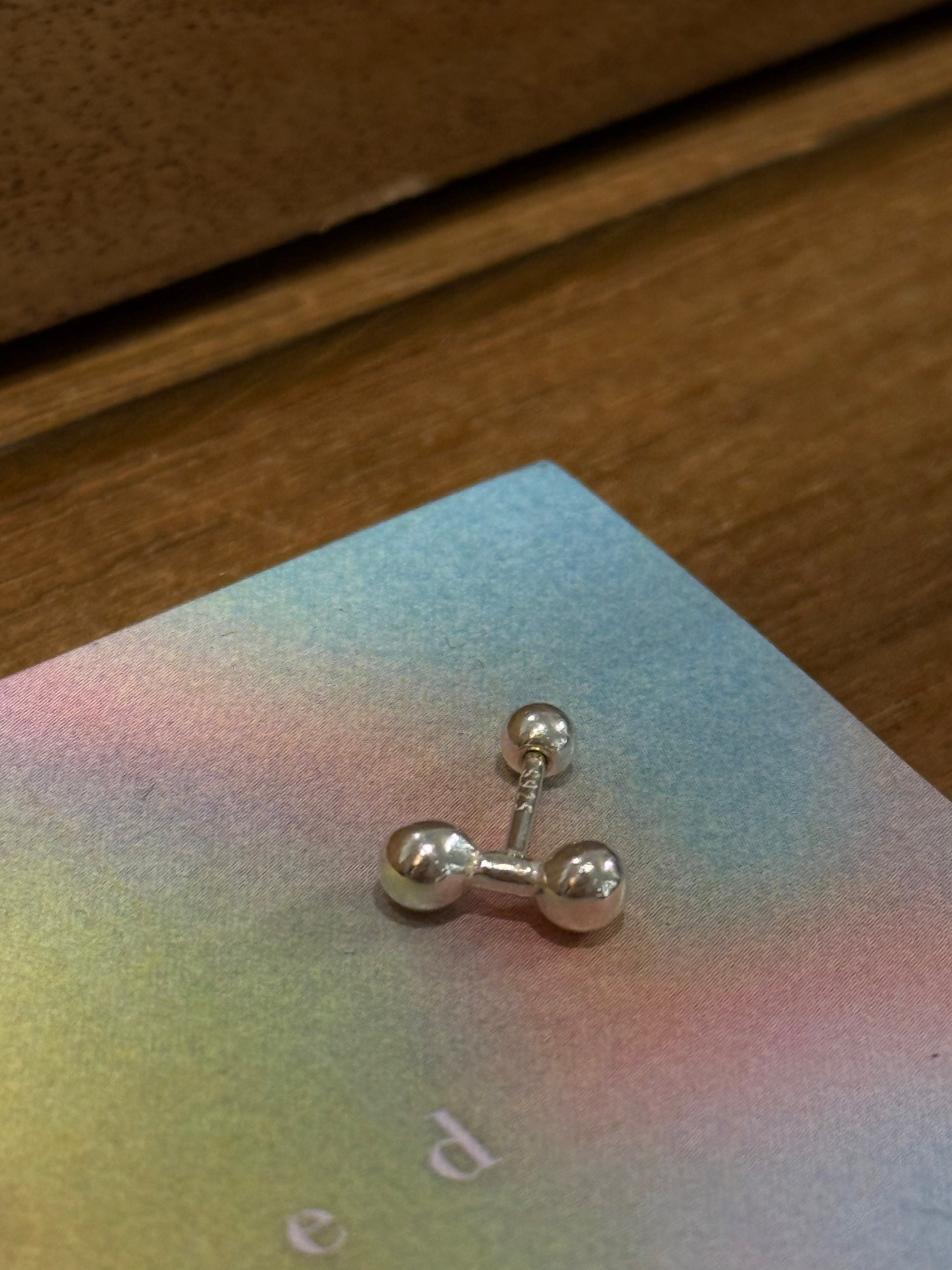Double dot silver925 piercing (1pc)
