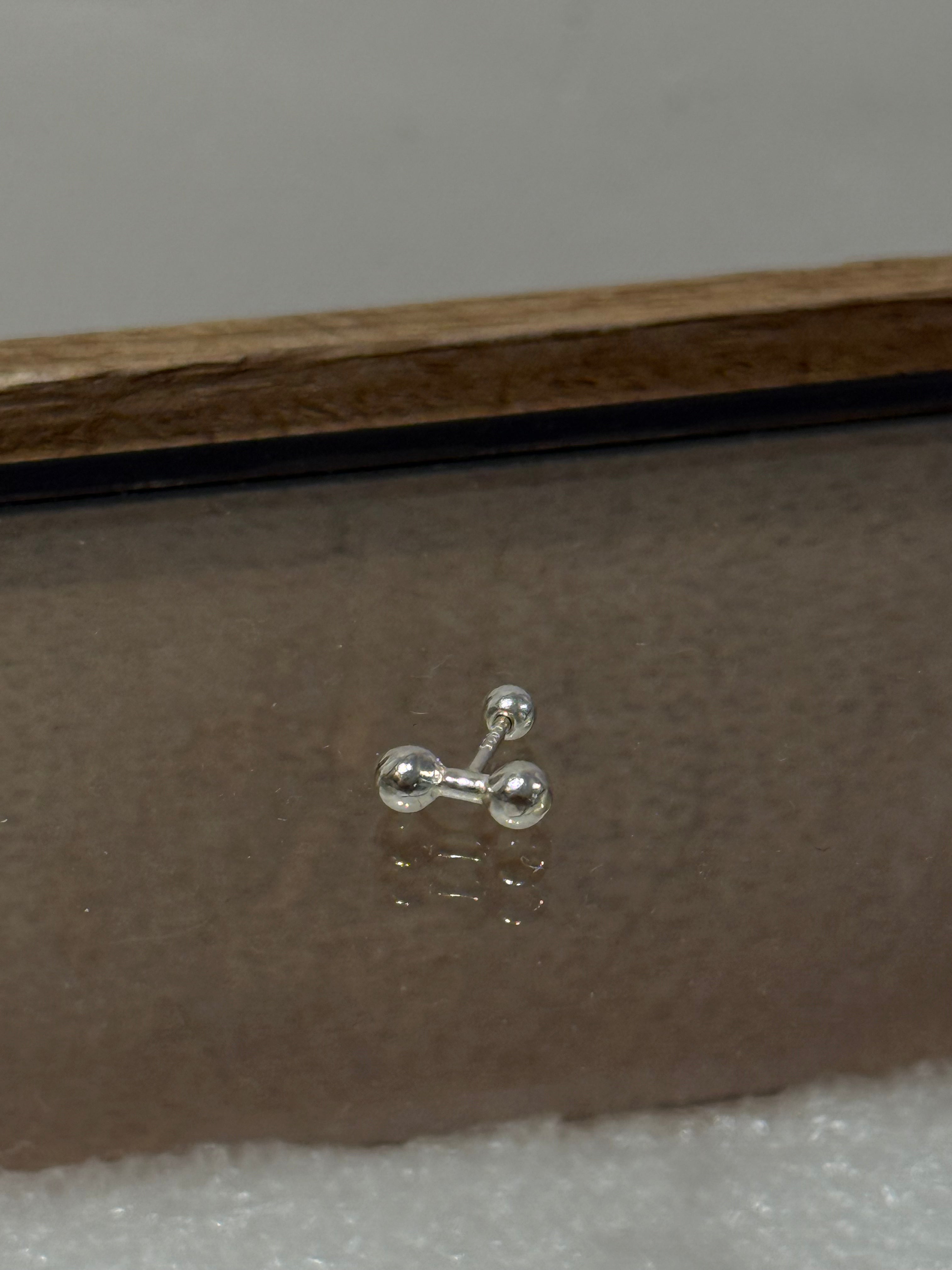 Double dot silver925 piercing (1pc)
