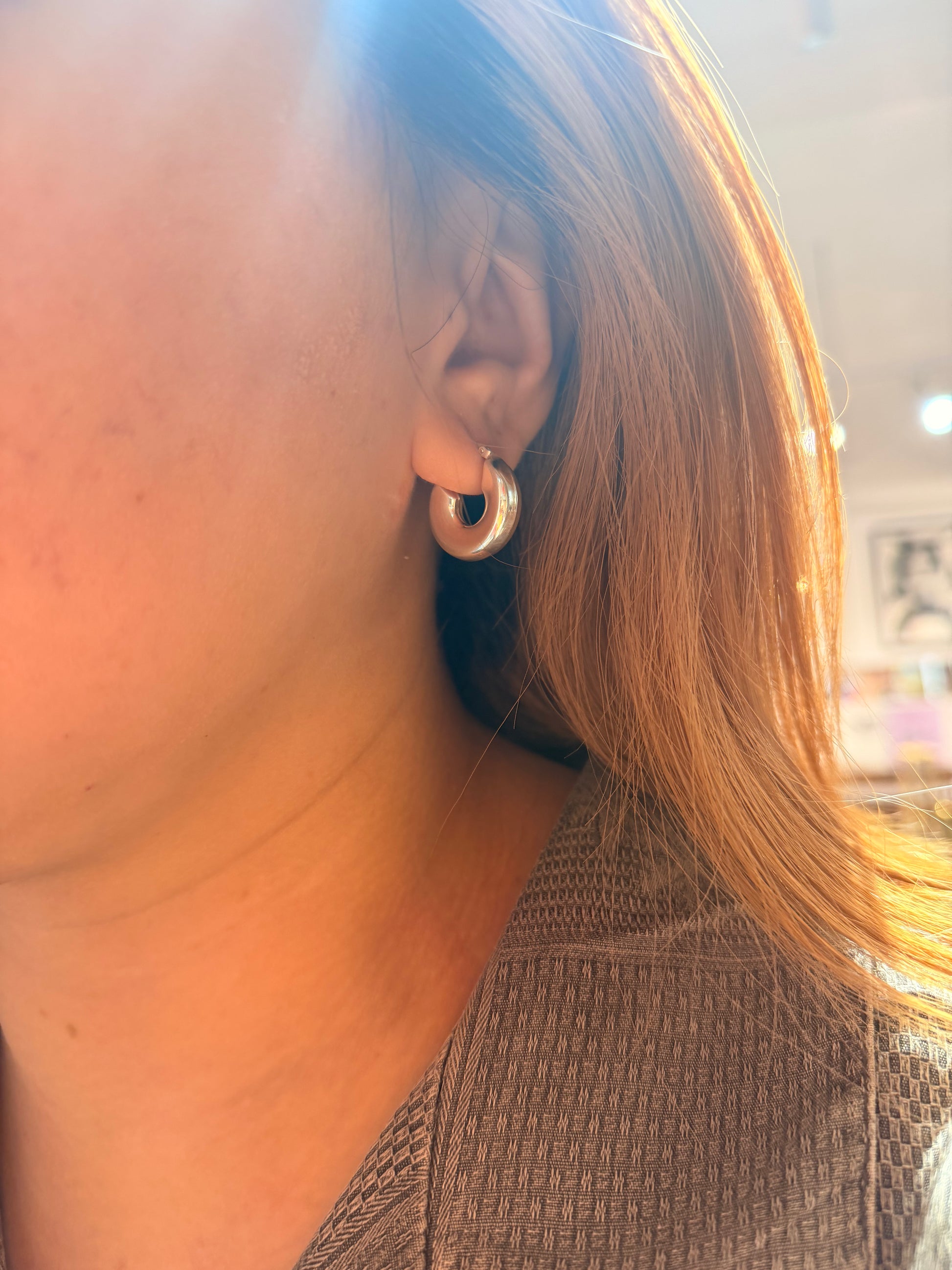 Lunar Hoop silver925 earrings