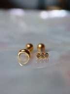 Mini crescent surgical steel piercing