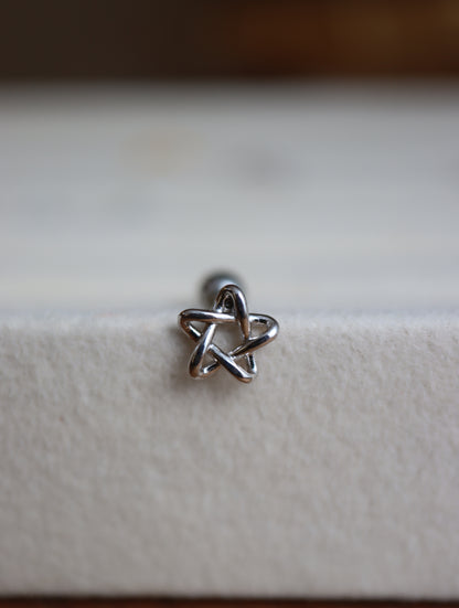 Star line surgical steel piercing