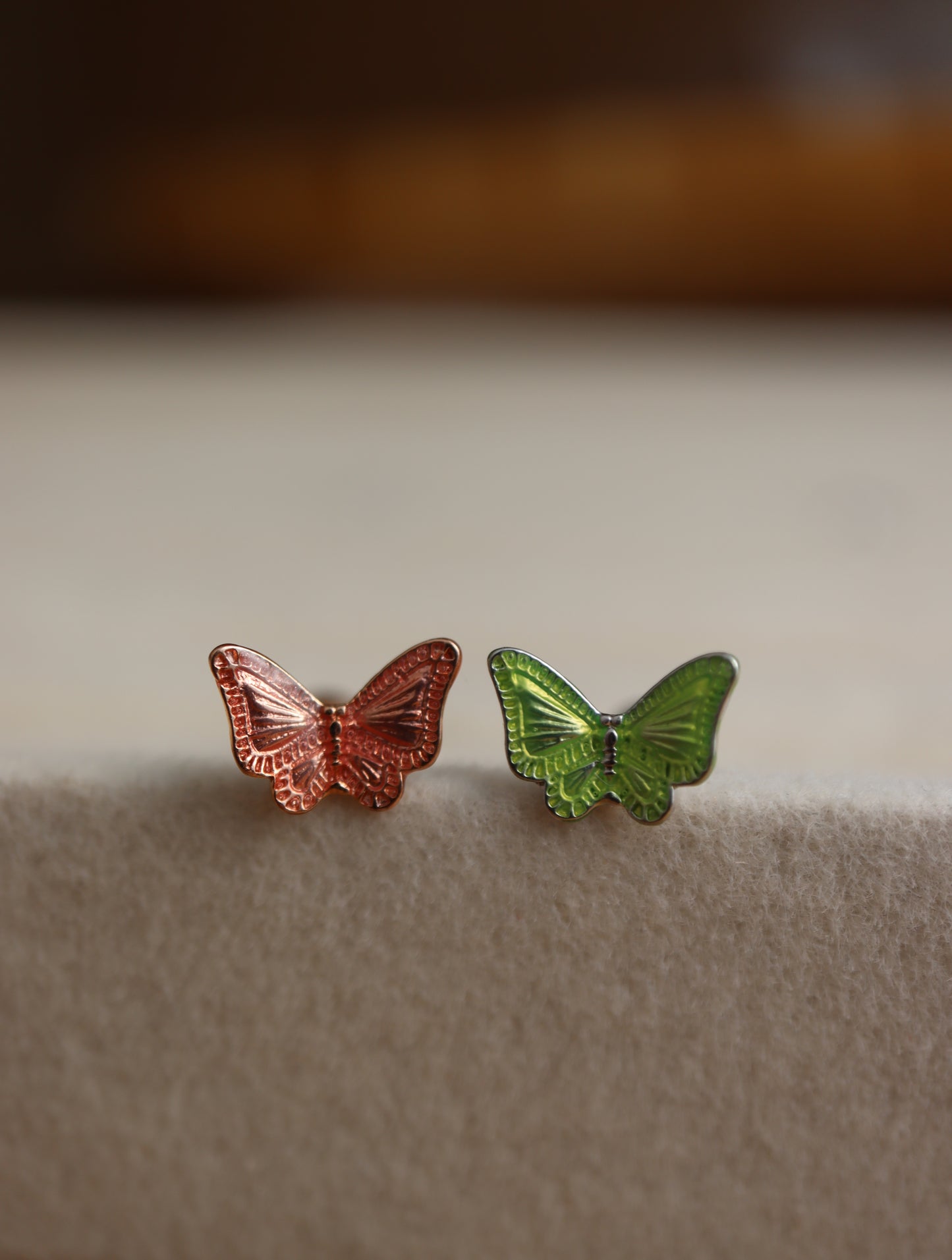 Butterfly surgical steel piercing