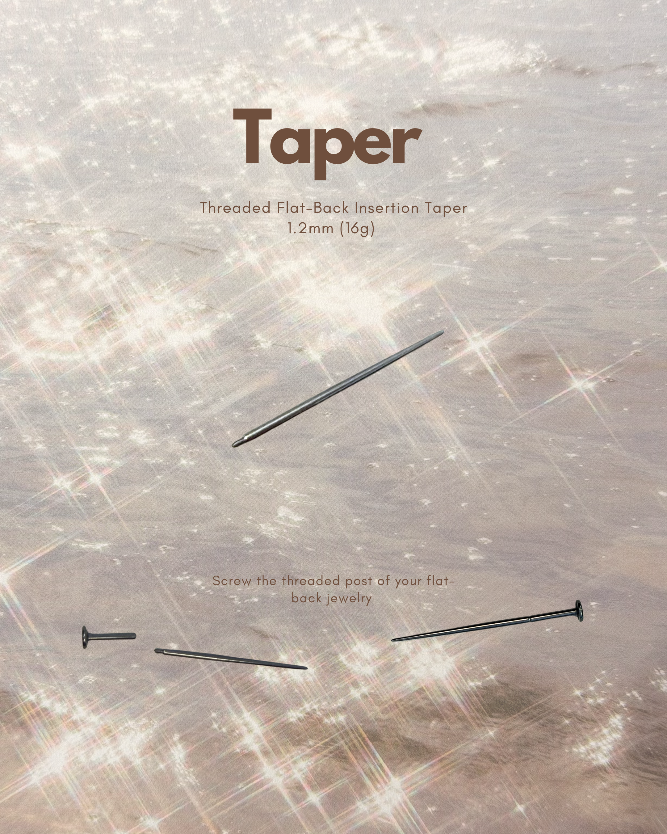Threaded Flat-Back Insertion Taper