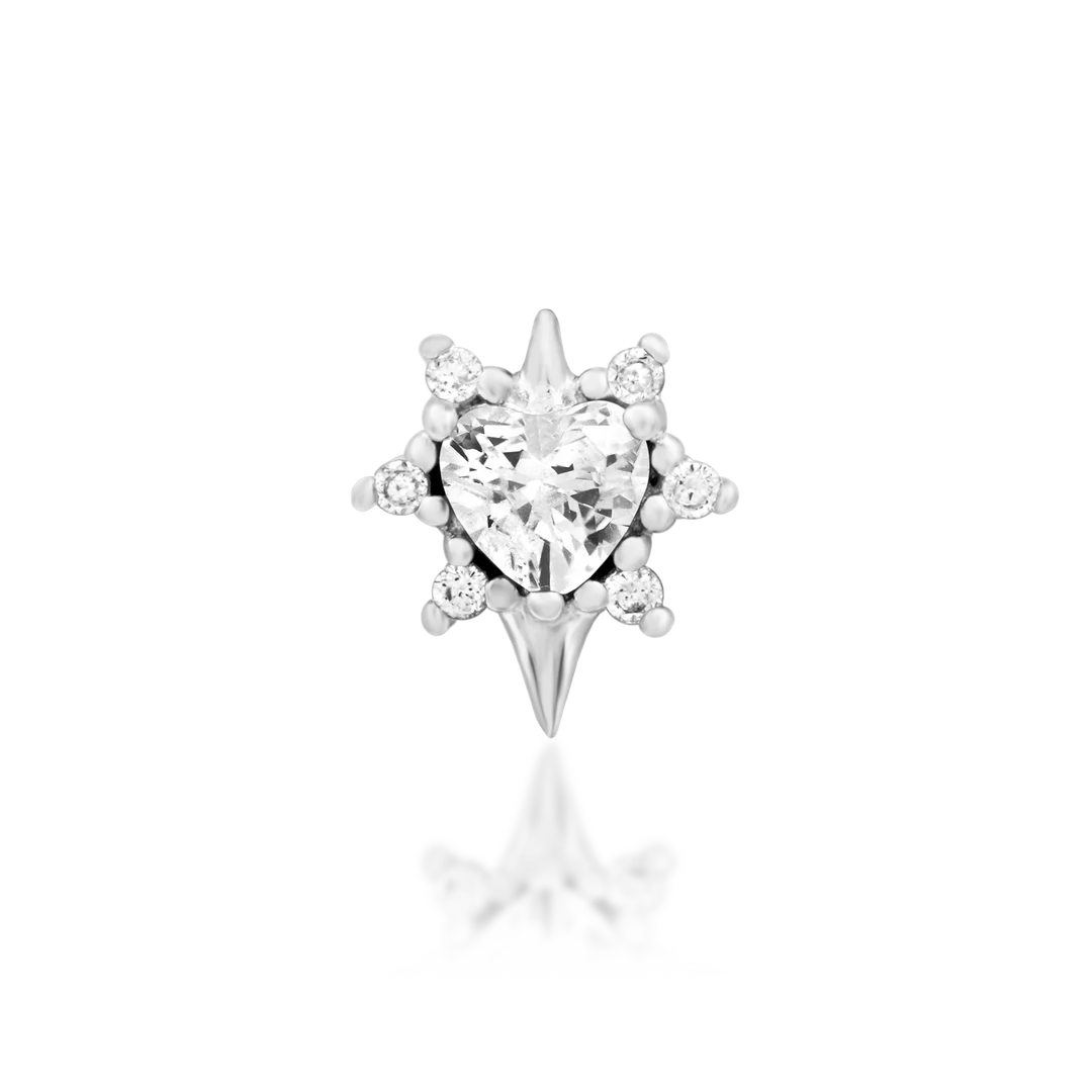 Junipurr Jewelry Cadence White CZ - Threadless