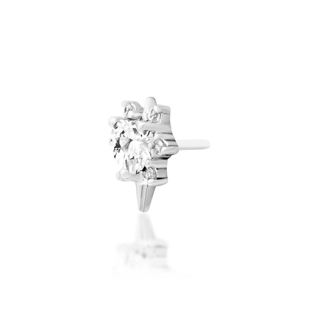 Junipurr Jewelry Cadence White CZ - Threadless