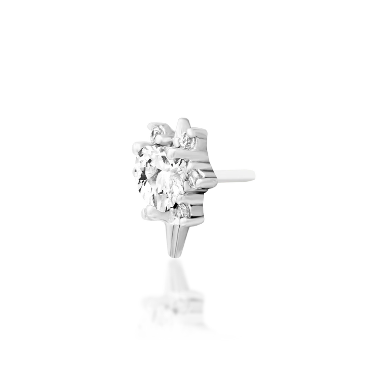 Junipurr Jewelry Cadence White CZ - Threadless