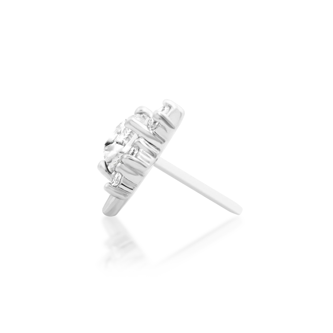 Junipurr Jewelry Cadence White CZ - Threadless