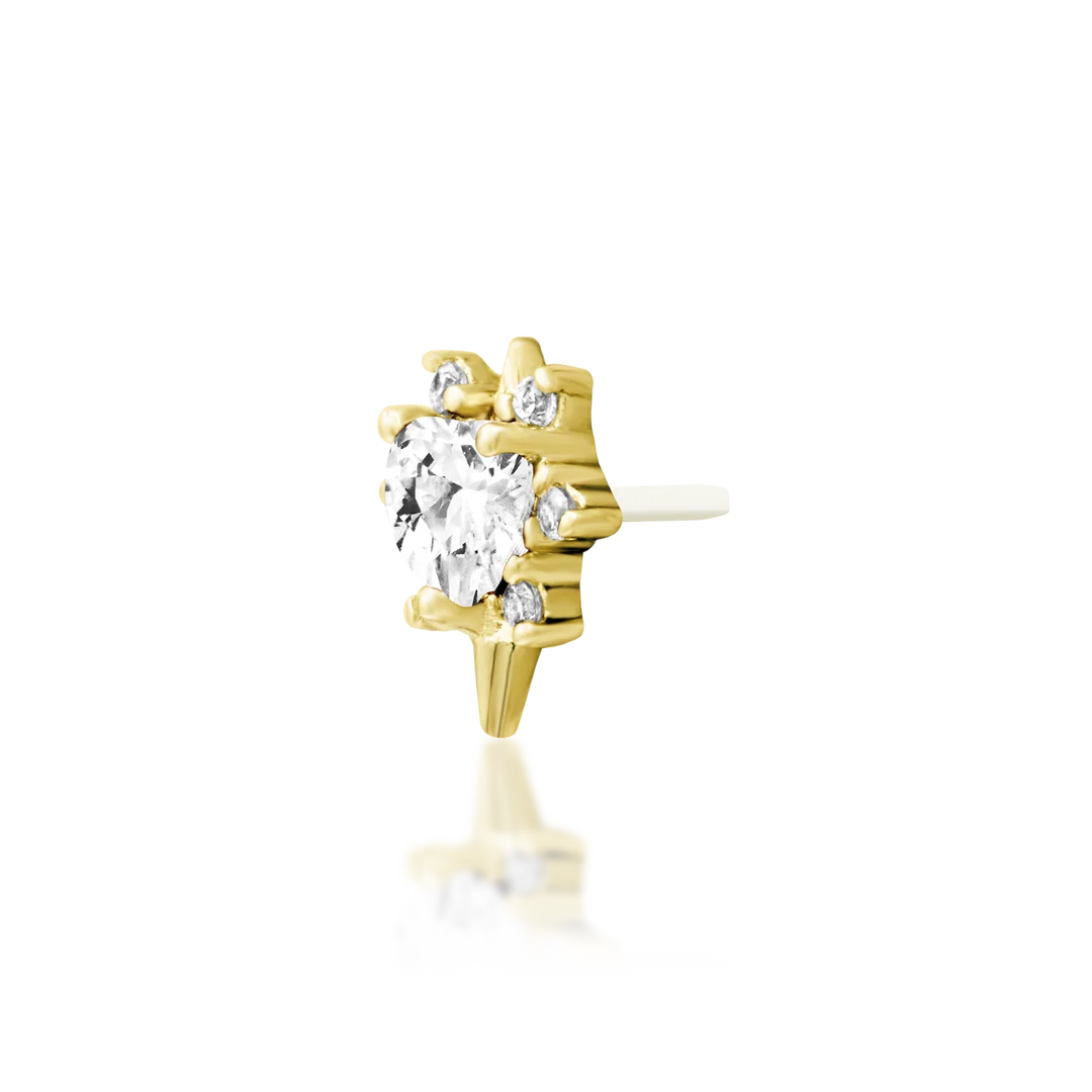 Junipurr Jewelry Cadence White CZ - Threadless