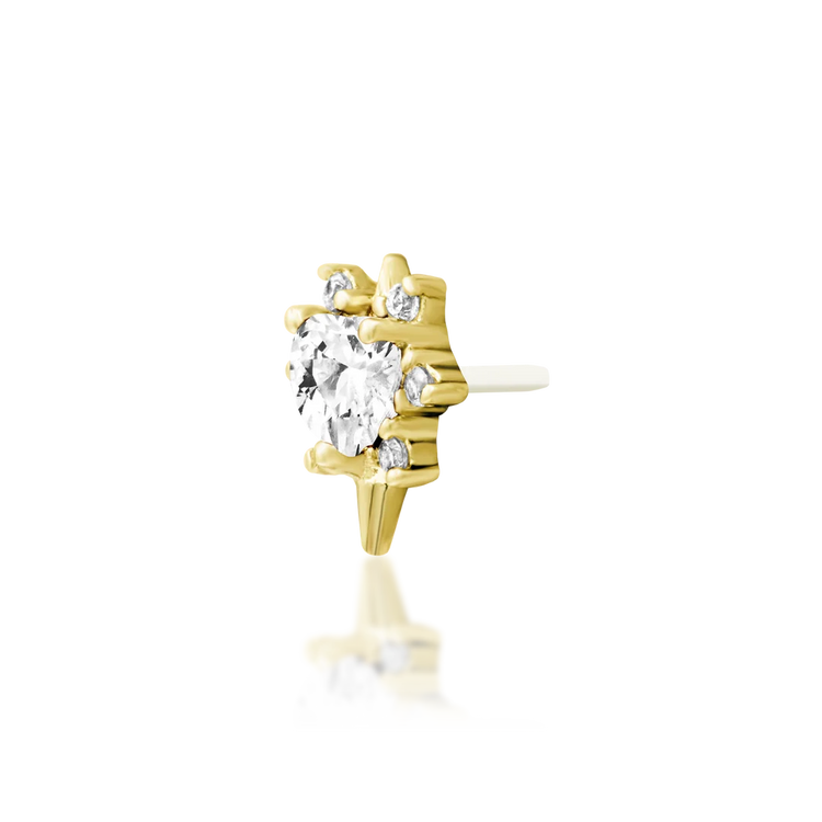 Junipurr Jewelry Cadence White CZ - Threadless