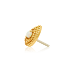 Junipurr Jewelry Pear Opal Double Millgrain