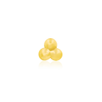 Junipurr Jewelry Gold Tri-bead - Threadless