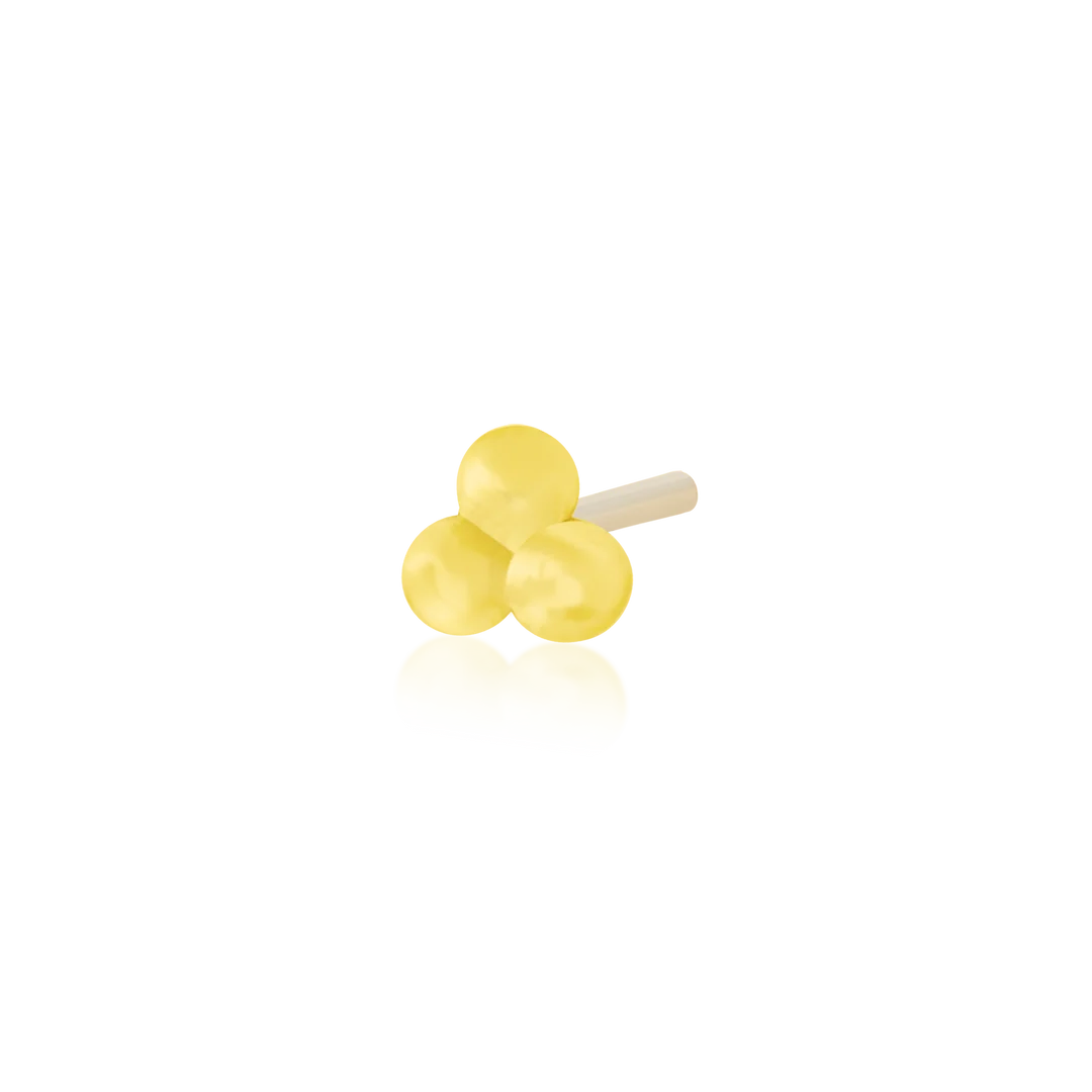 Junipurr Jewelry Gold Tri-bead - Threadless