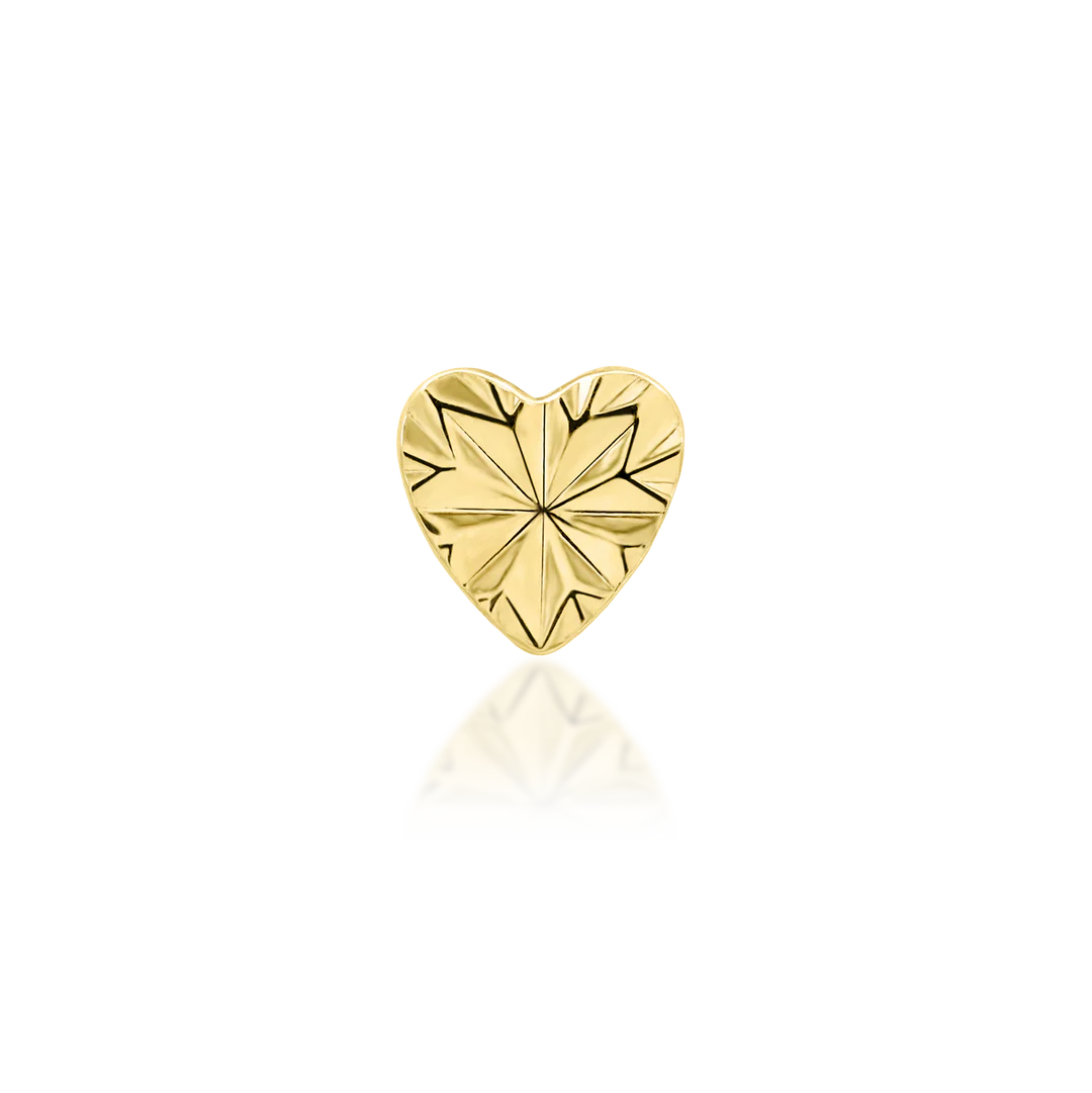 Junipurr Jewelry Laser Heart - Threadless