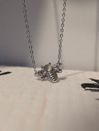 Stainless Steel Bee Pendant Necklace