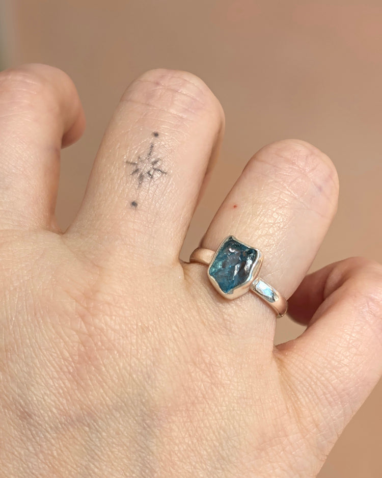 Apatite 925 Silver Ring