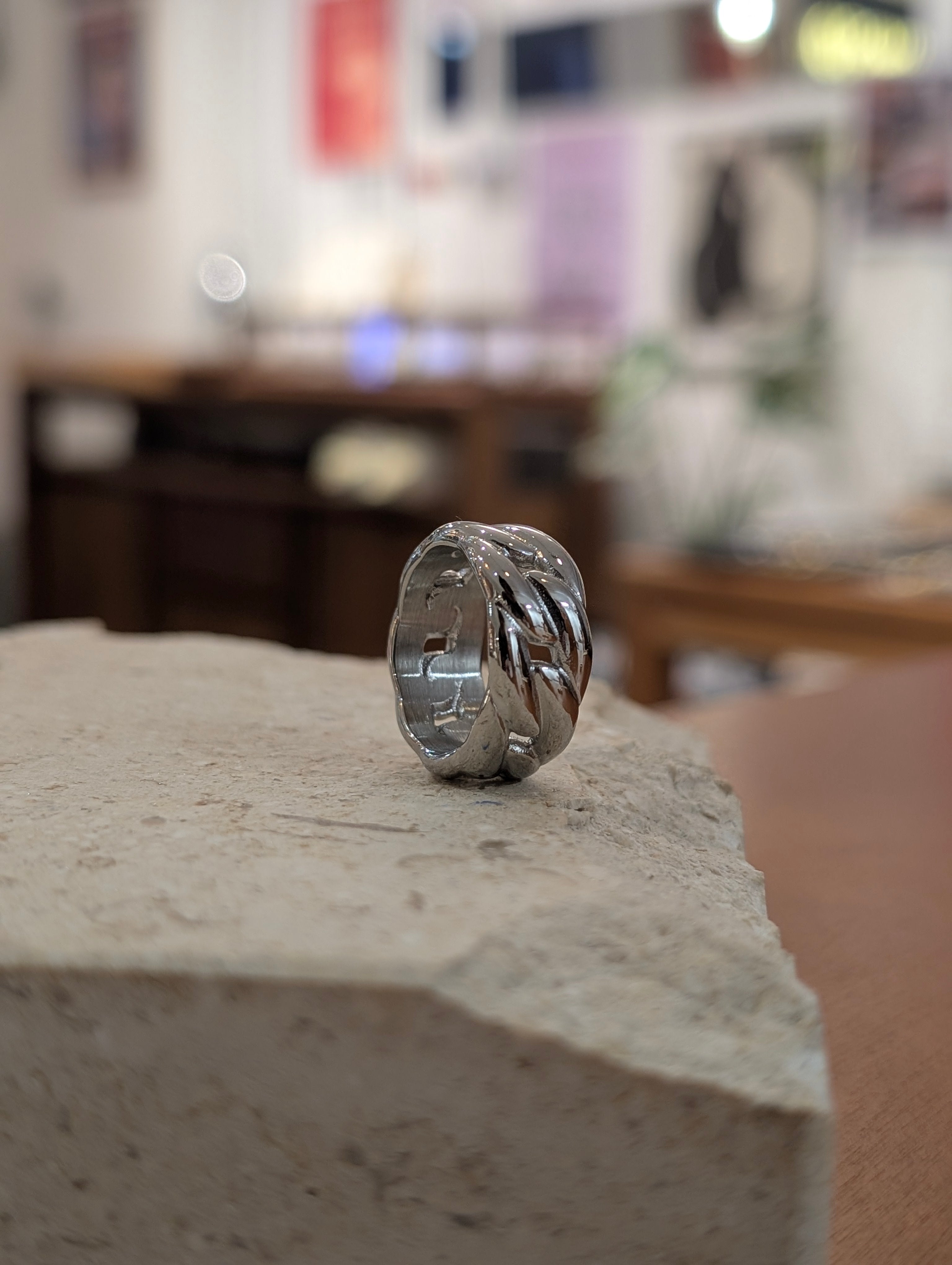 Interlock stainless steel ring