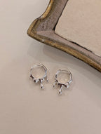 Mercury Drip Hoop Earrings