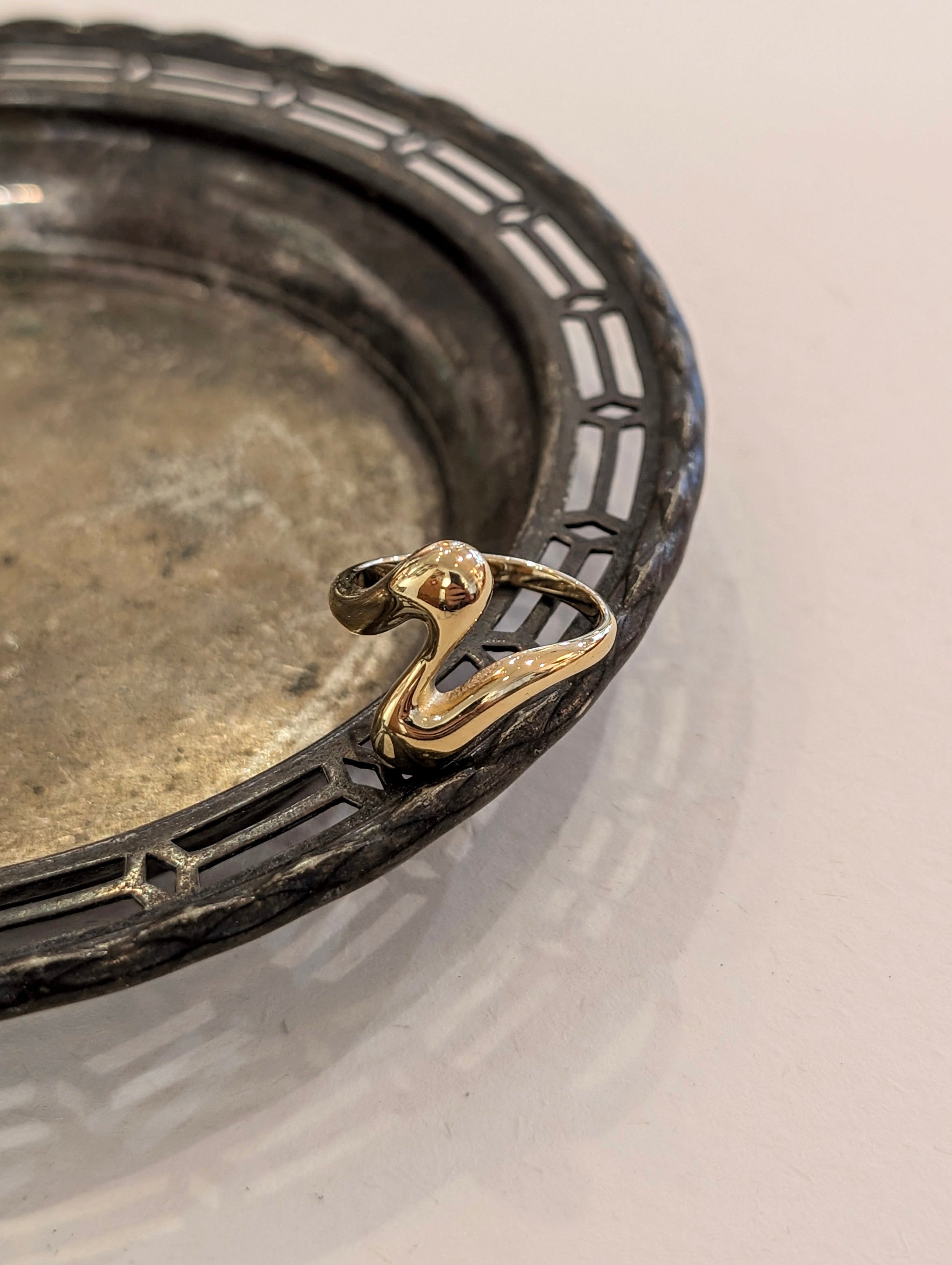 Wavelet Stainless Steel Water Resistant Ring