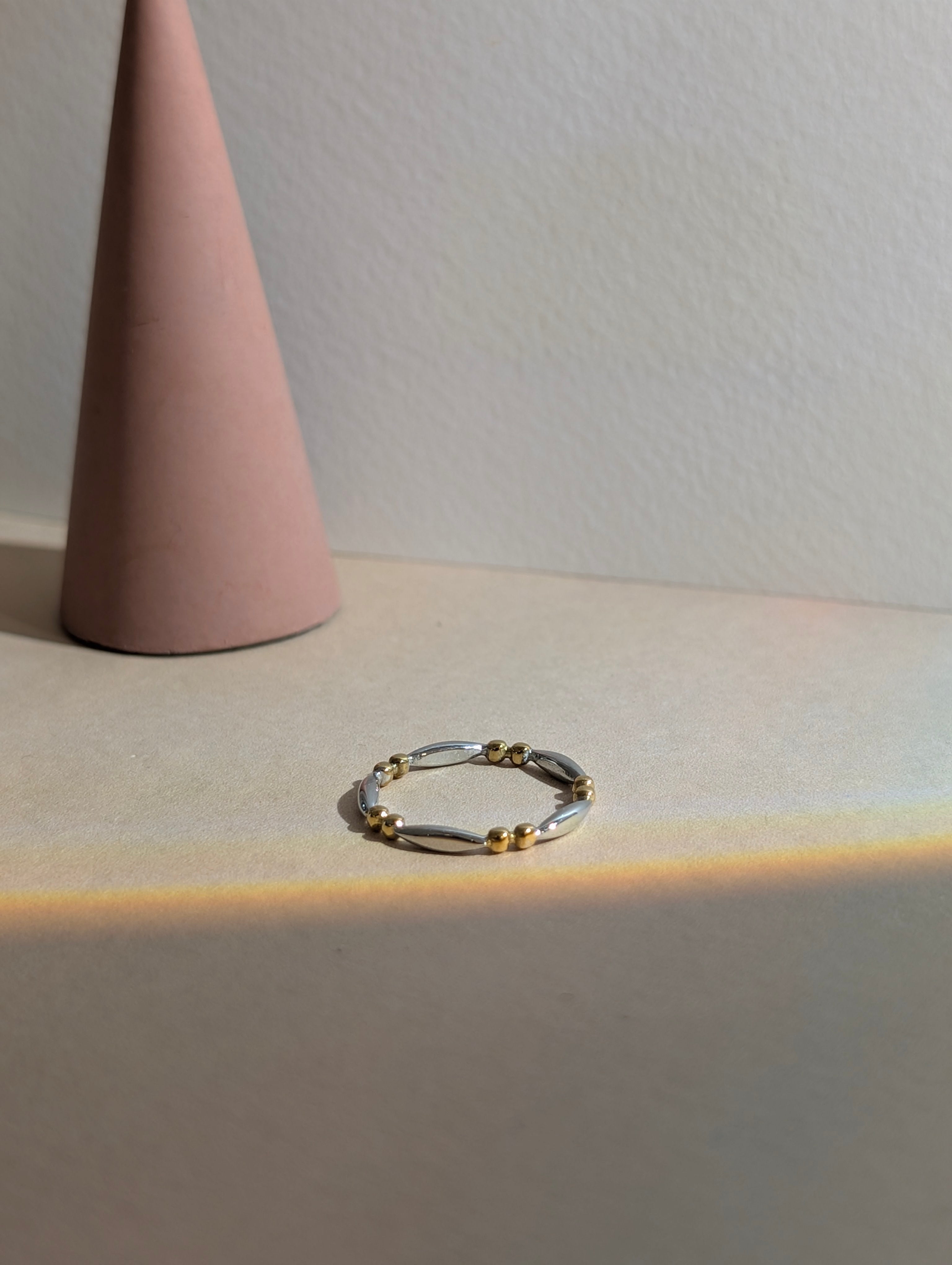 Mix colour stainless steel ring