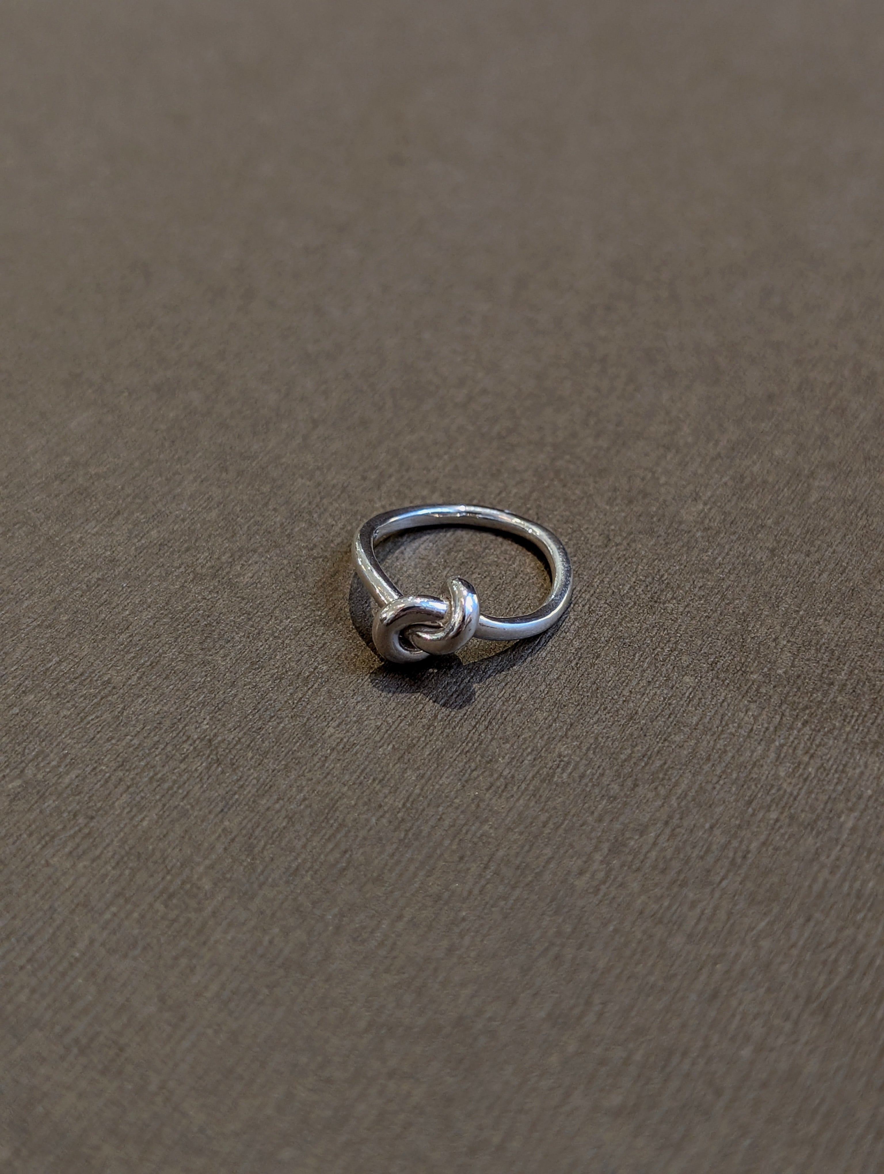 Knot 925 silver pinky ring
