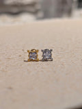 Square cz surgical steel stud piercing (1pc)