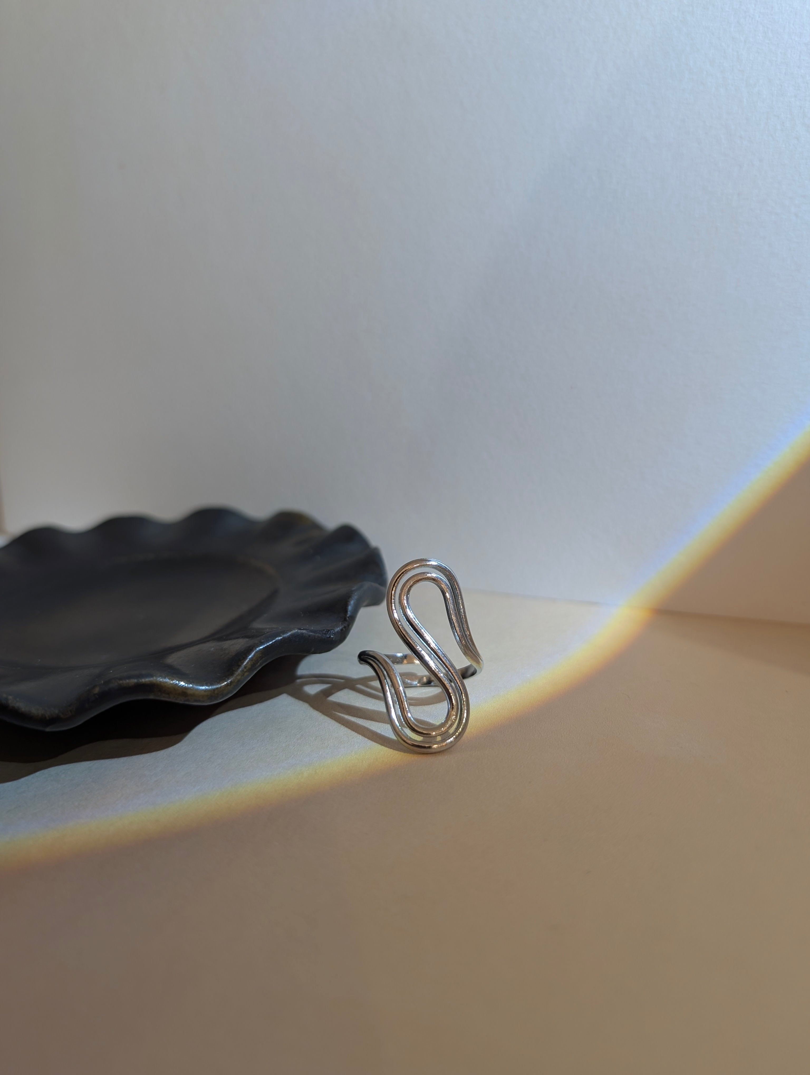 Double S Stainless Steel Ring
