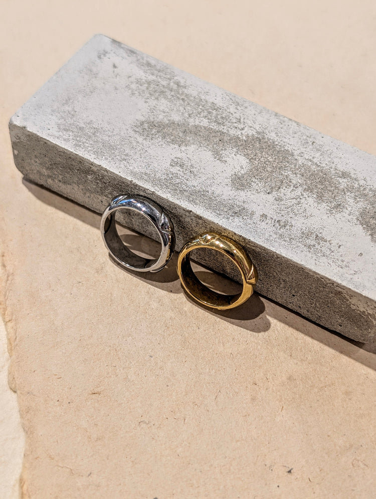Mellow Heart Stainless Steel Ring