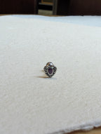 Dual‑Tone Heart Stud Surgical Steel Earring (1pc)