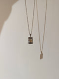 Two‑Tone Frame Necklace