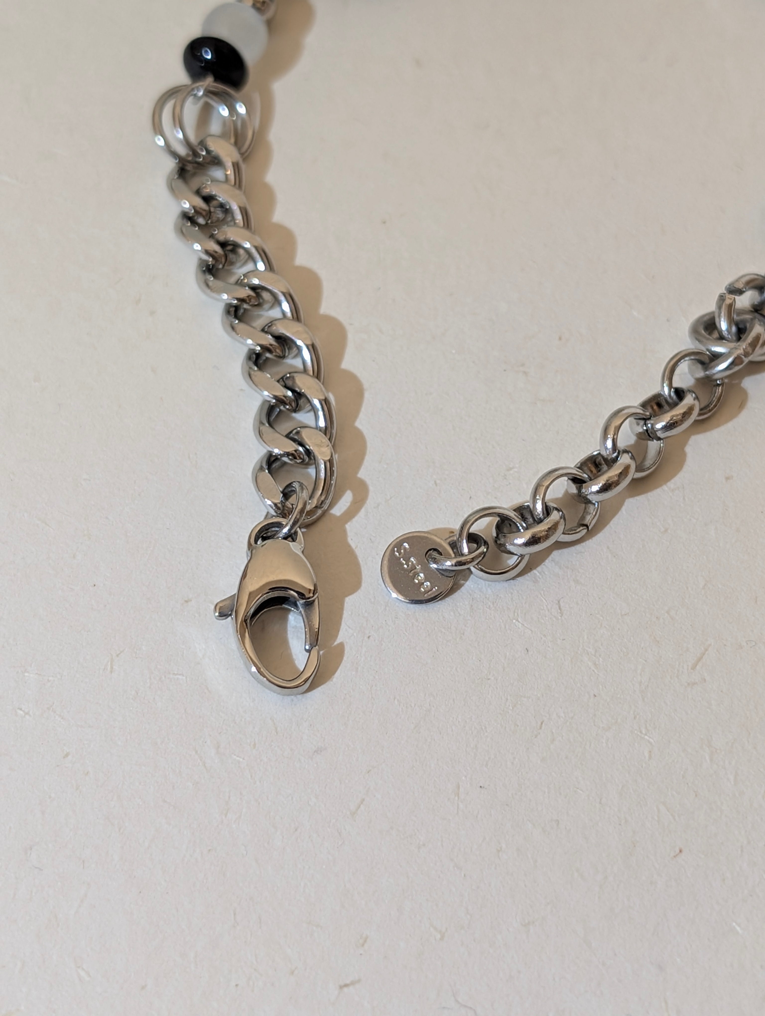 Paradigm Mixed-Link Stainless Steel Bracelet