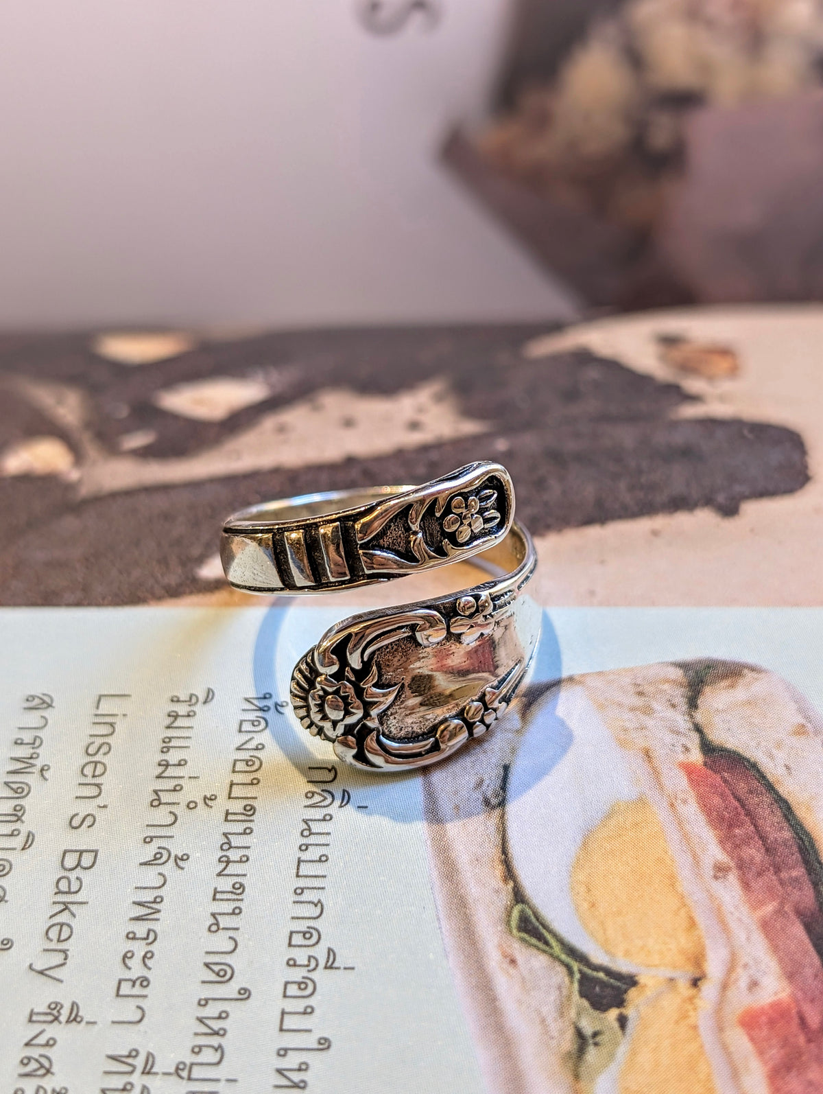 Heirloom Spoon Sterling Silver Ring