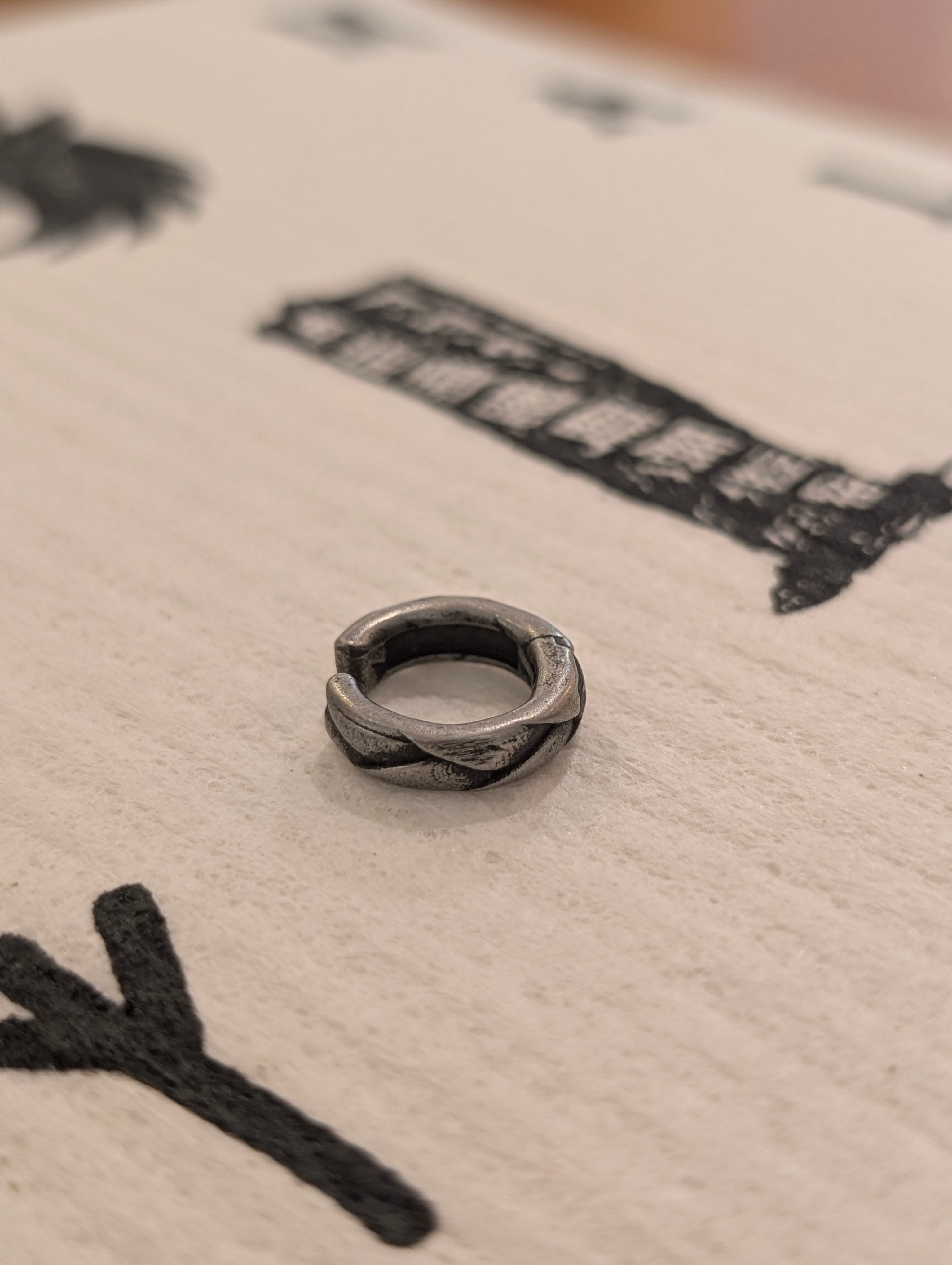 Matte Slate Unisex Water Resistant Earcuff