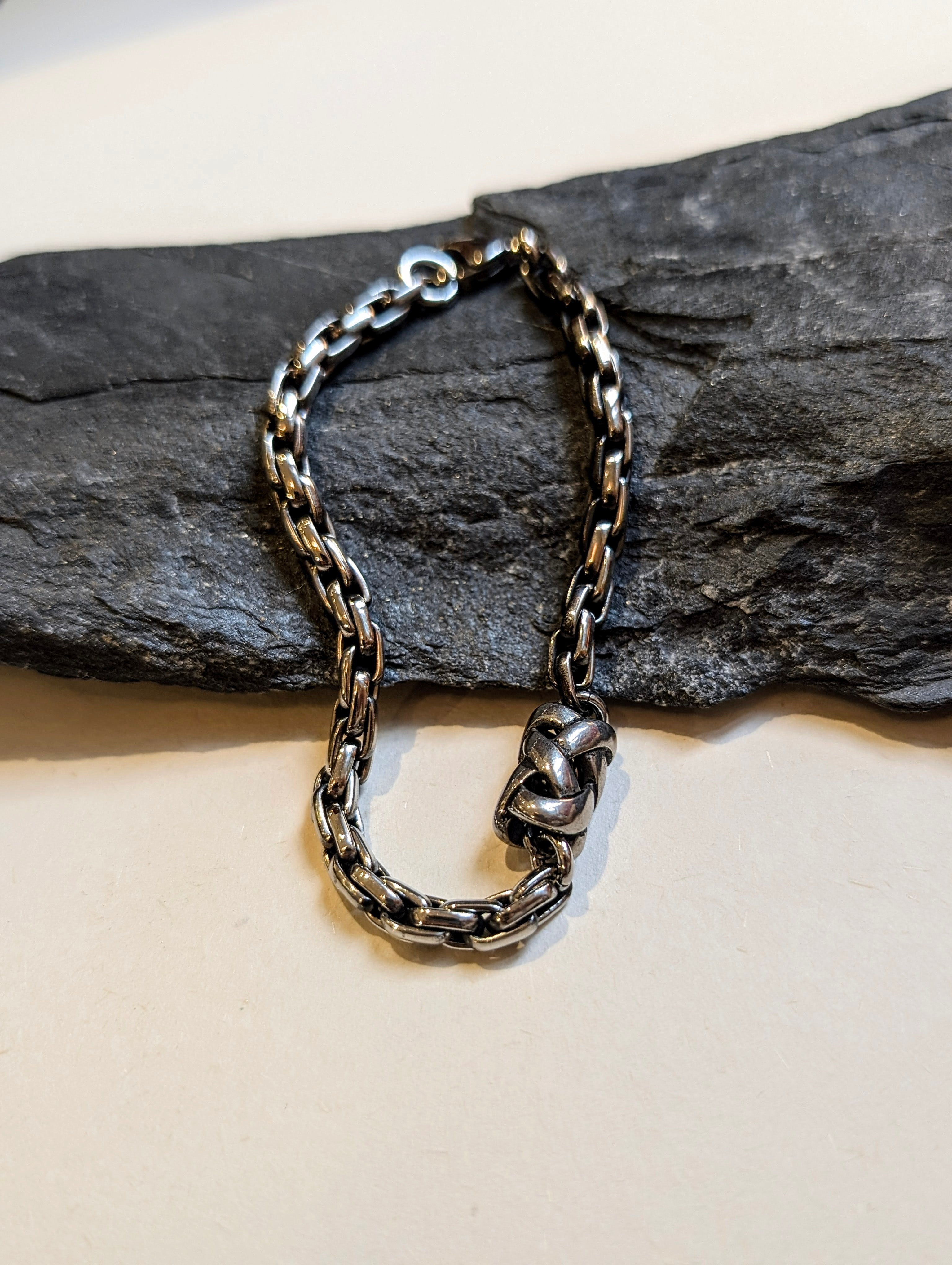Black Chain Stainless Steel Bracelet - Men