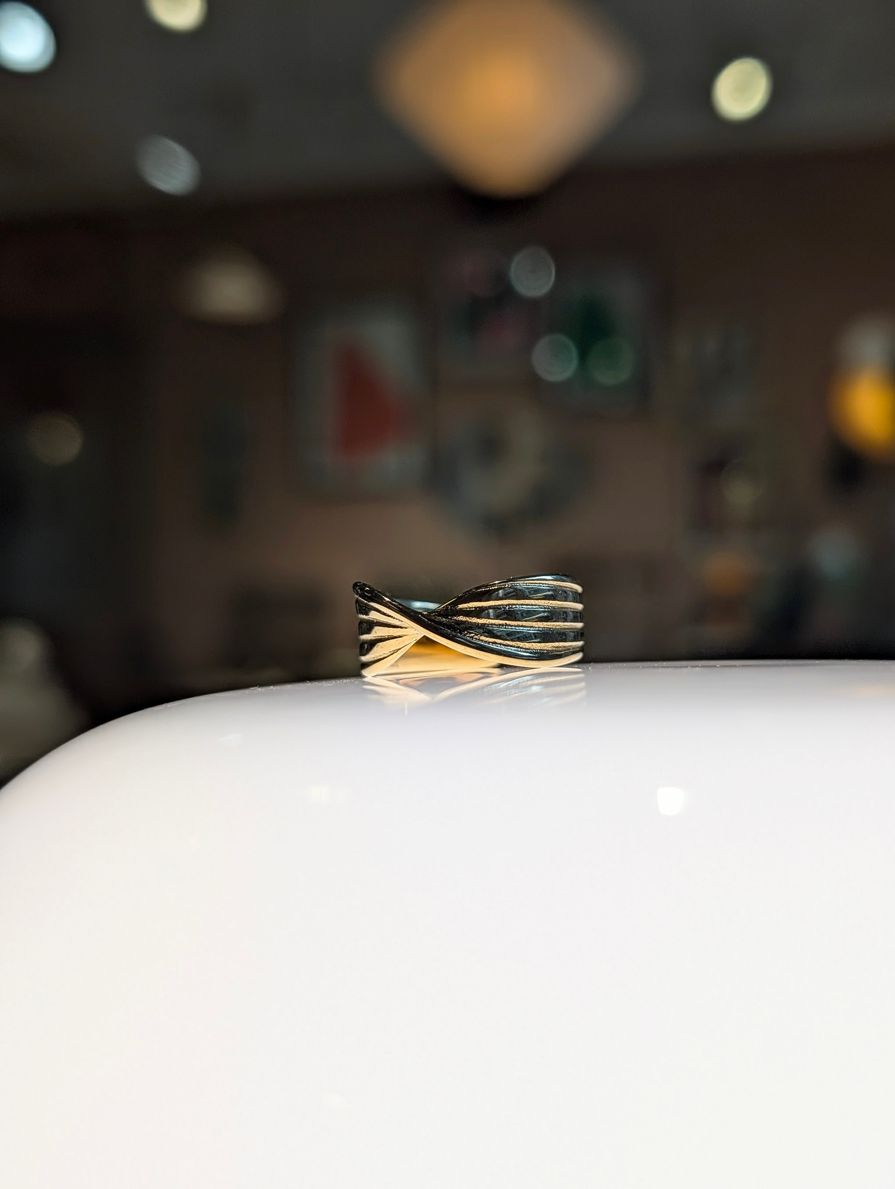Essential wrap stainless steel ring