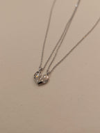 Combined heart ❤️ 2 necklaces (set)