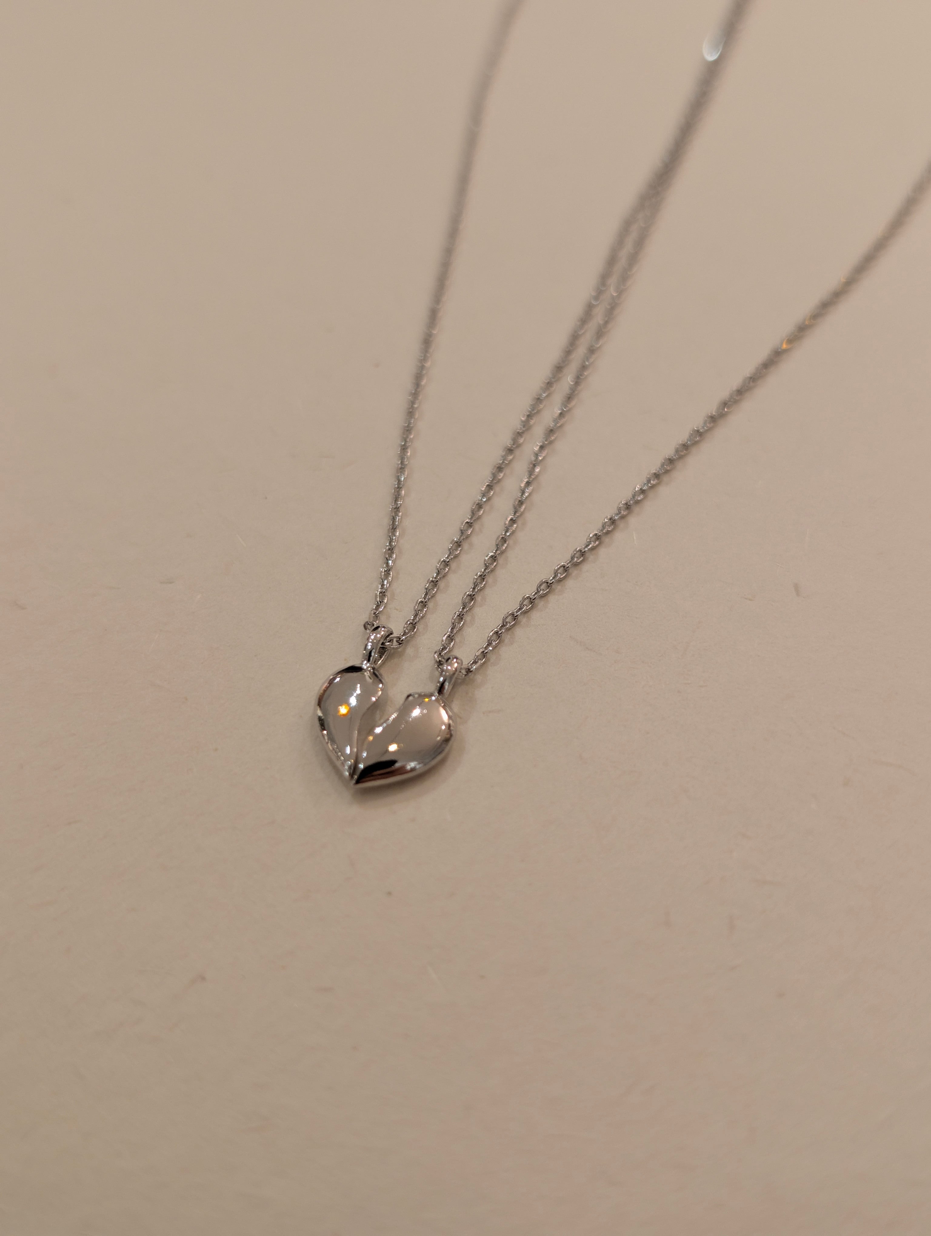 Combined heart ❤️ 2 necklaces (set)