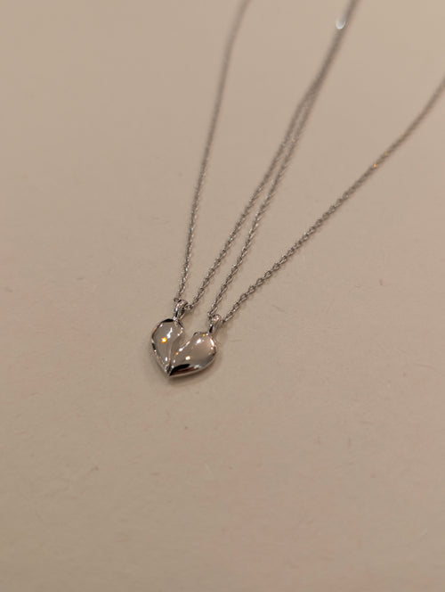 Combined heart ❤️ 2 necklaces (set)