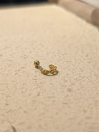 Twisted Wave Piercing Stud Surgical Steel Earring (1pc)