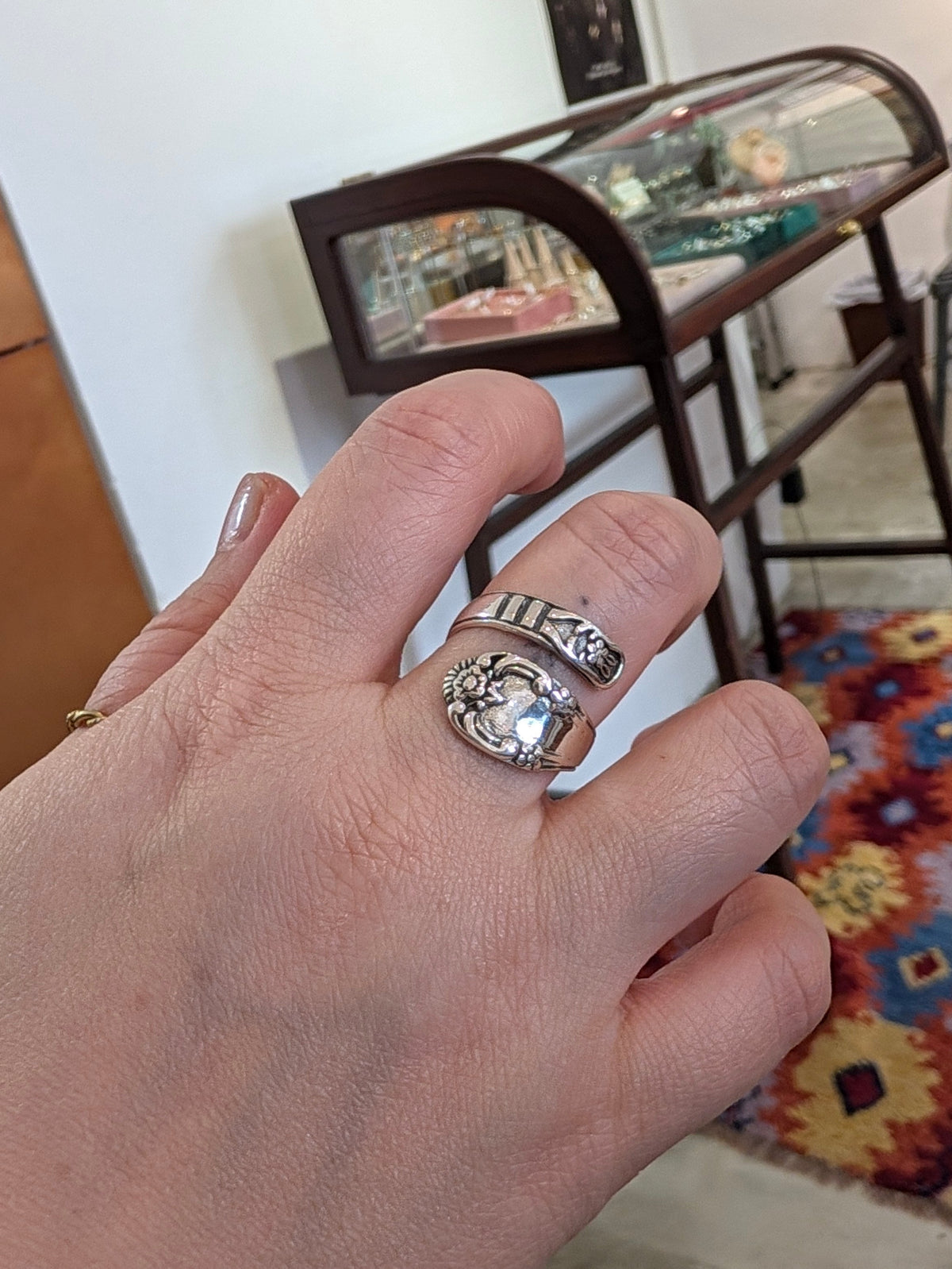 Heirloom Spoon Sterling Silver Ring