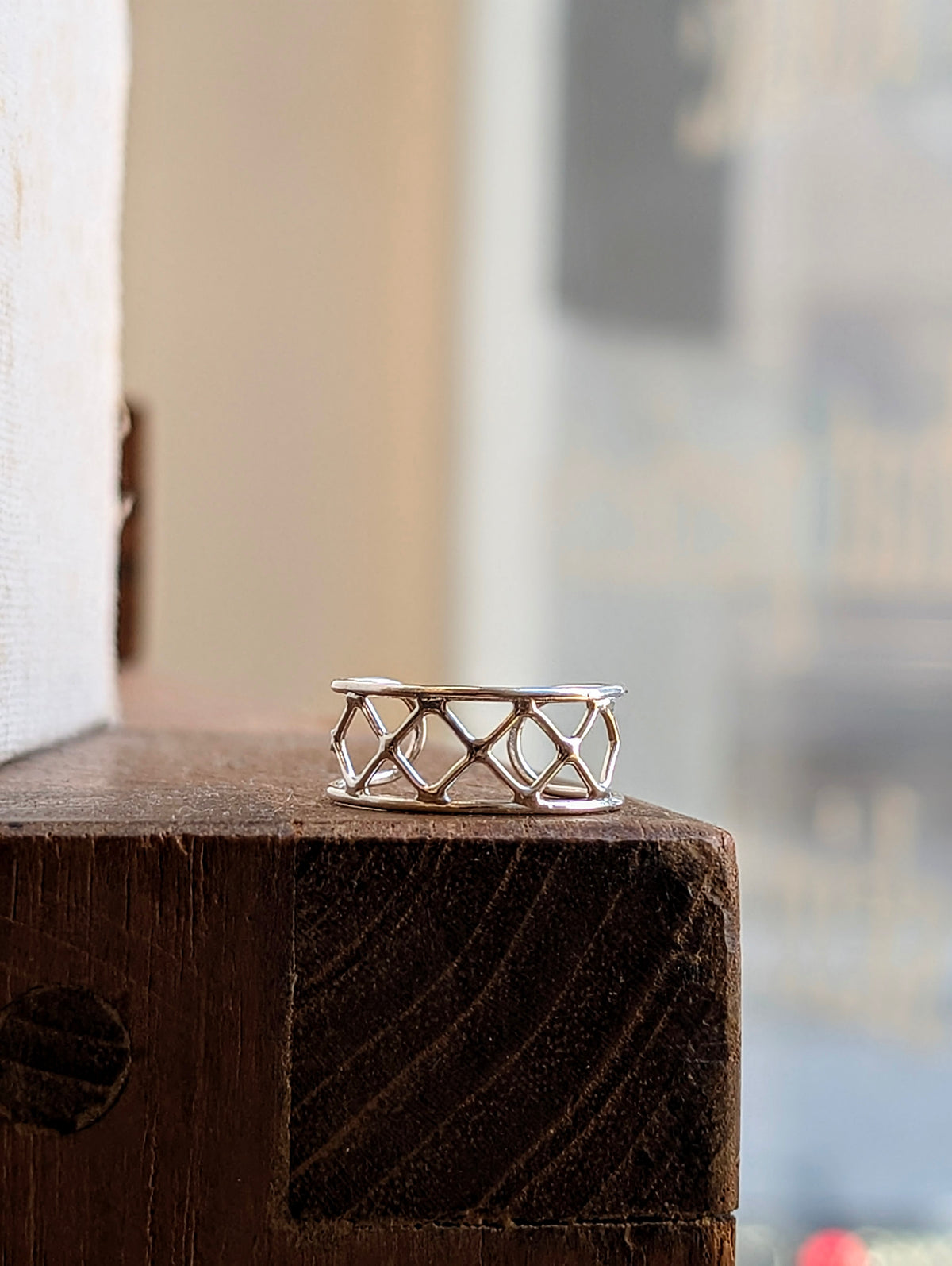 Gridline 925 Silver Ring