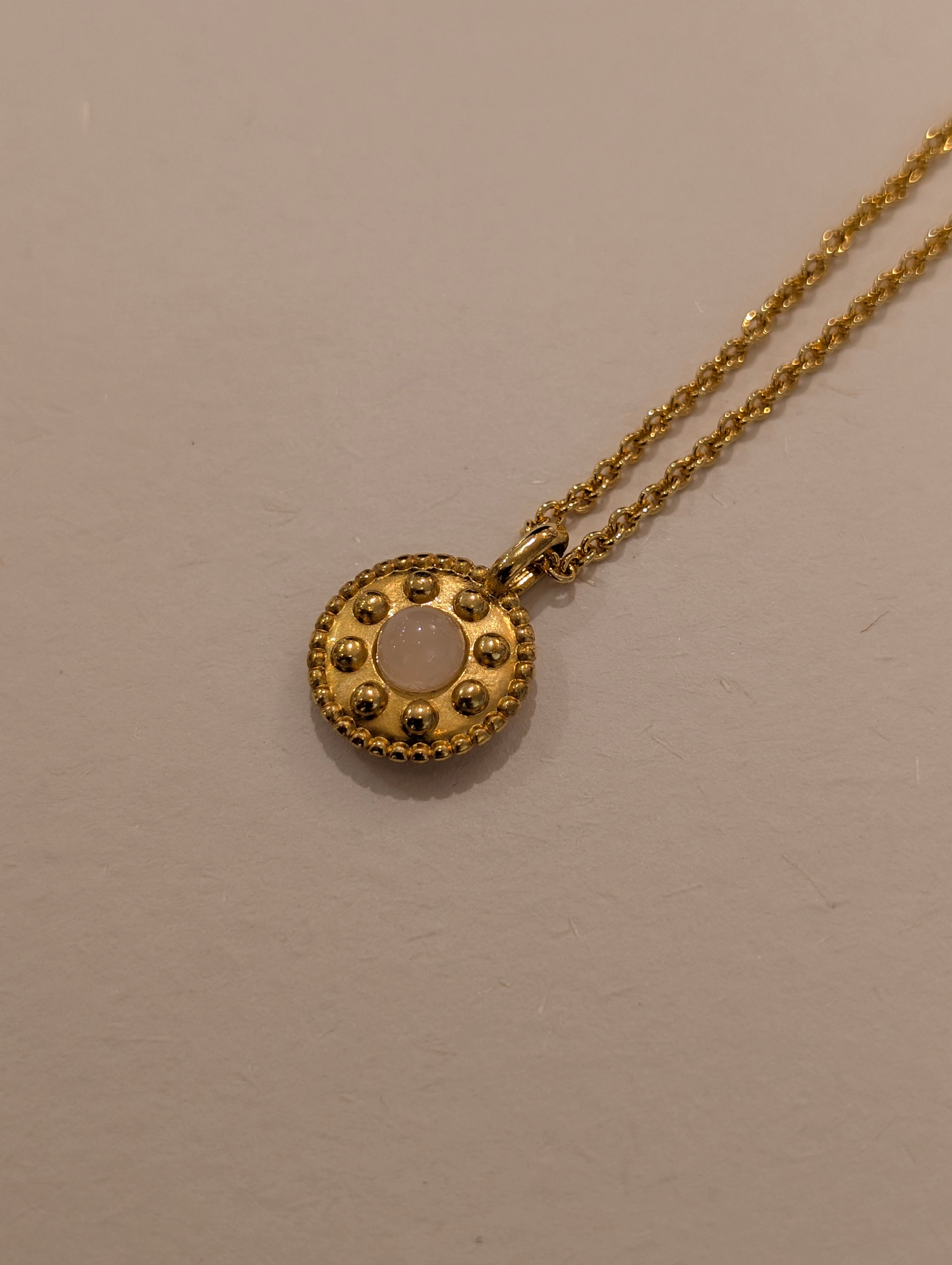 24k golden plated brass necklace