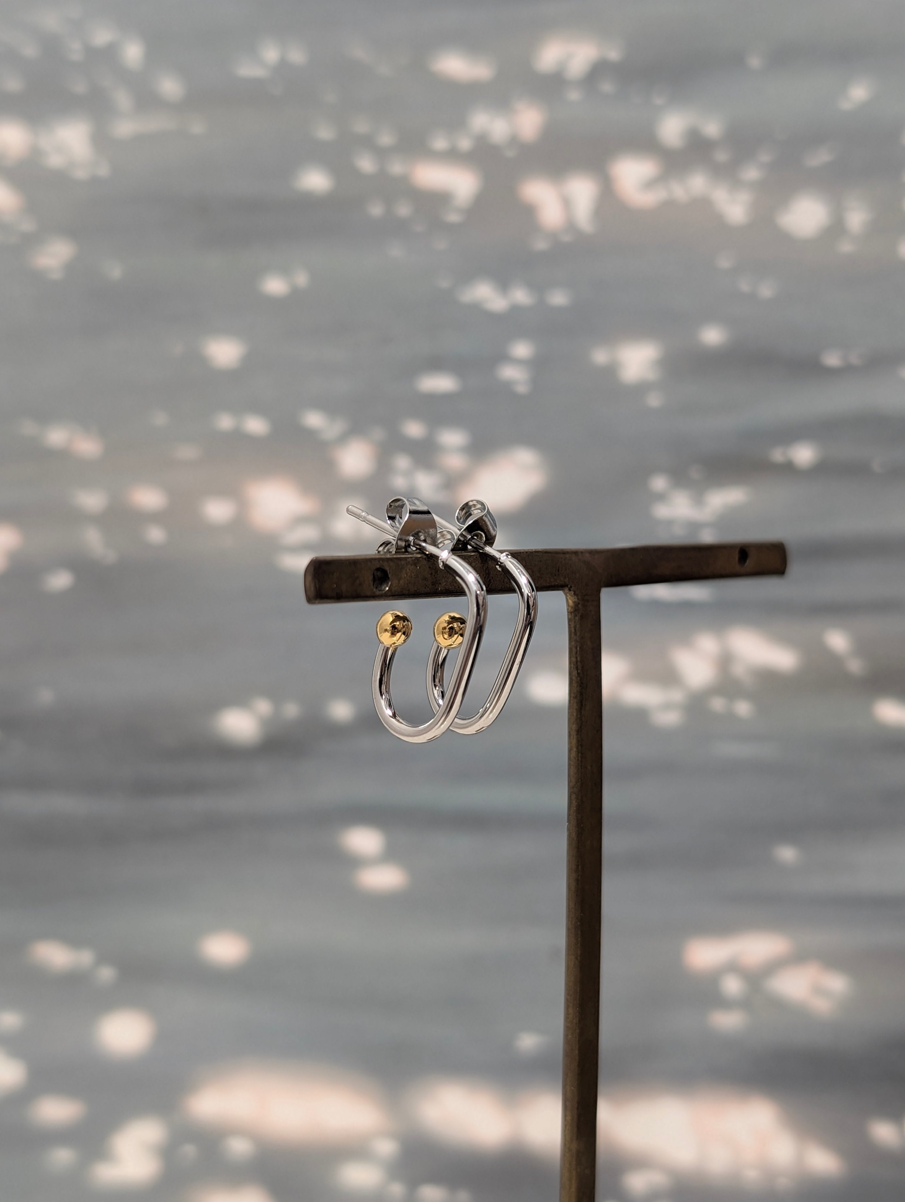 Mix tone earrings