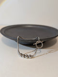 Linear Orb Stainless Steel Bracelet