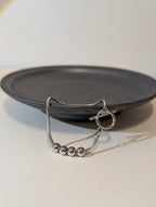 Linear Orb Stainless Steel Bracelet
