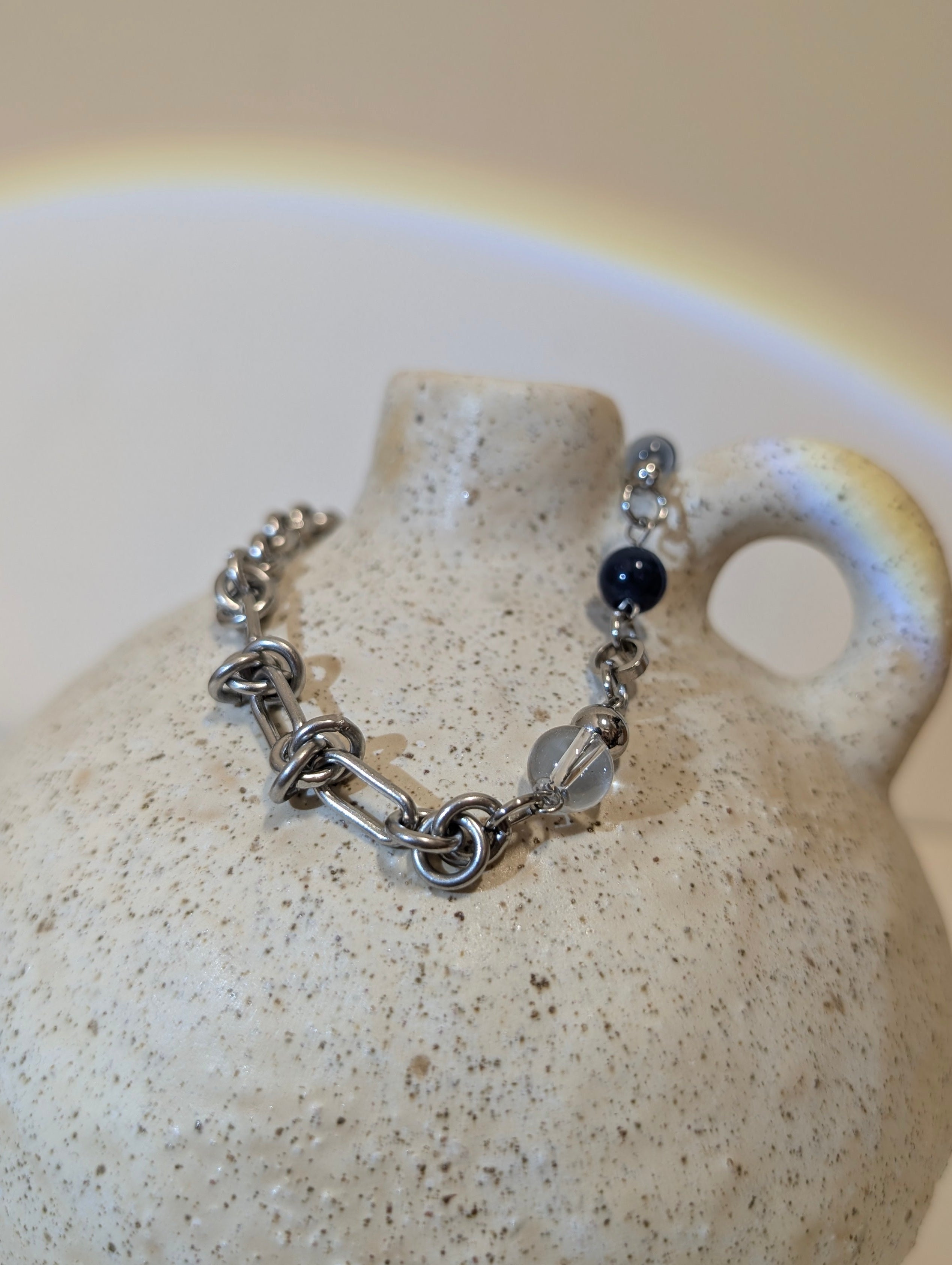 Paradigm Mixed-Link Stainless Steel Bracelet