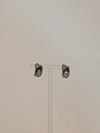 Pearl vintage style brass earrings