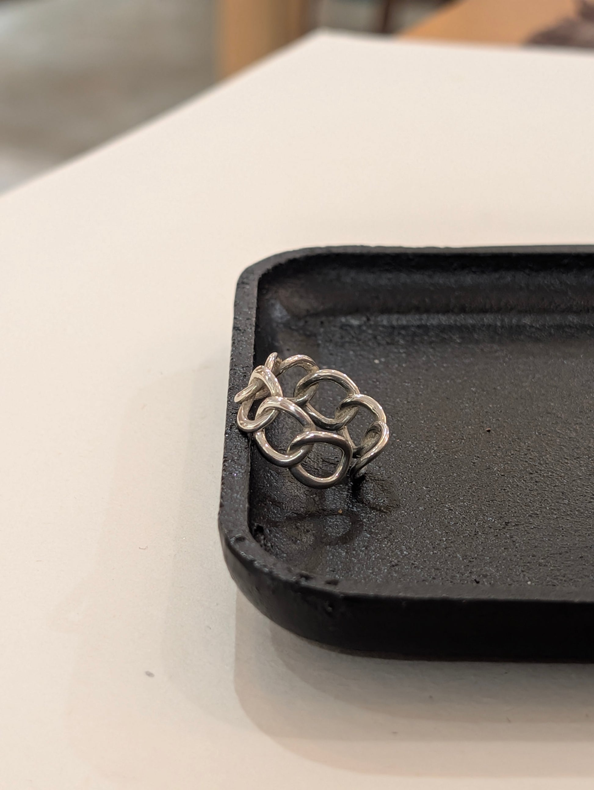 Interlock 925 silver ring