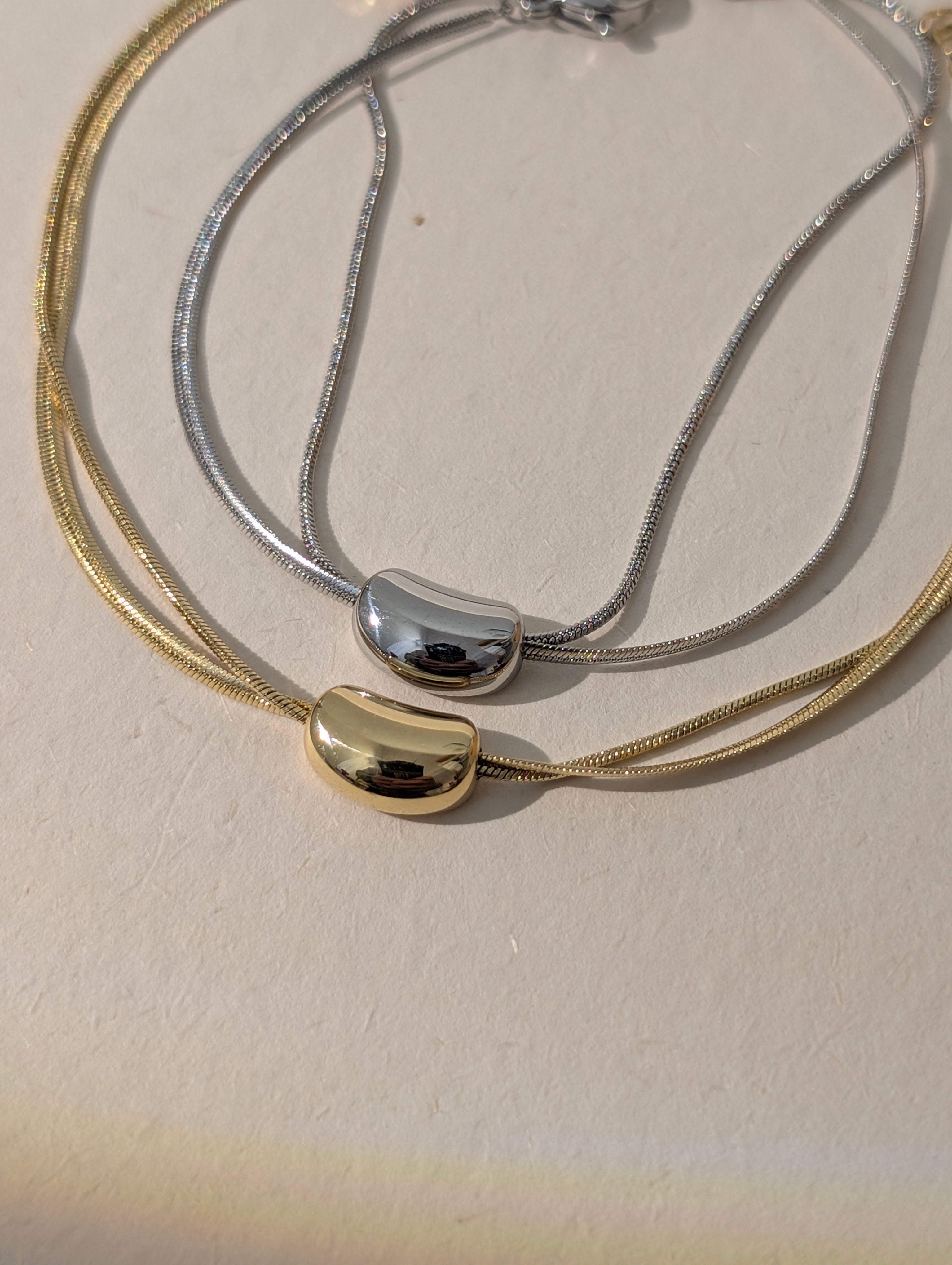 Luna bean stainless steel bracelet