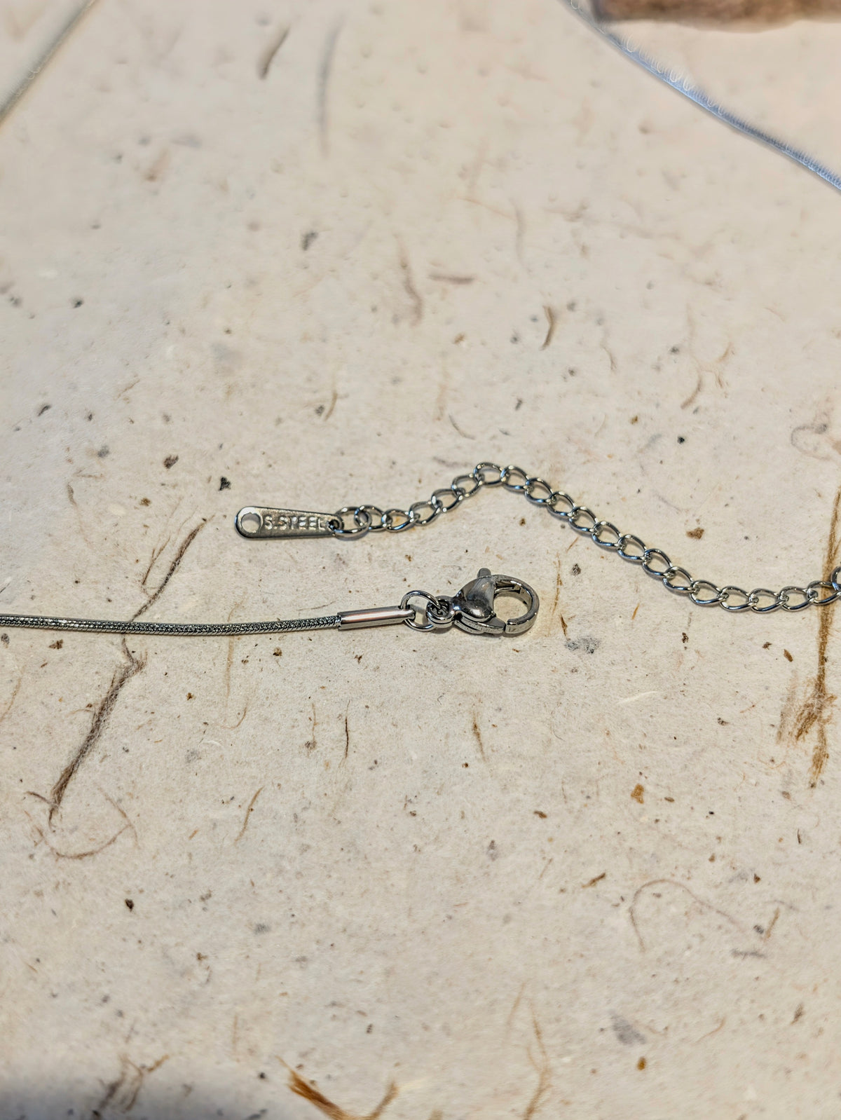 Star stud stainless steel necklace