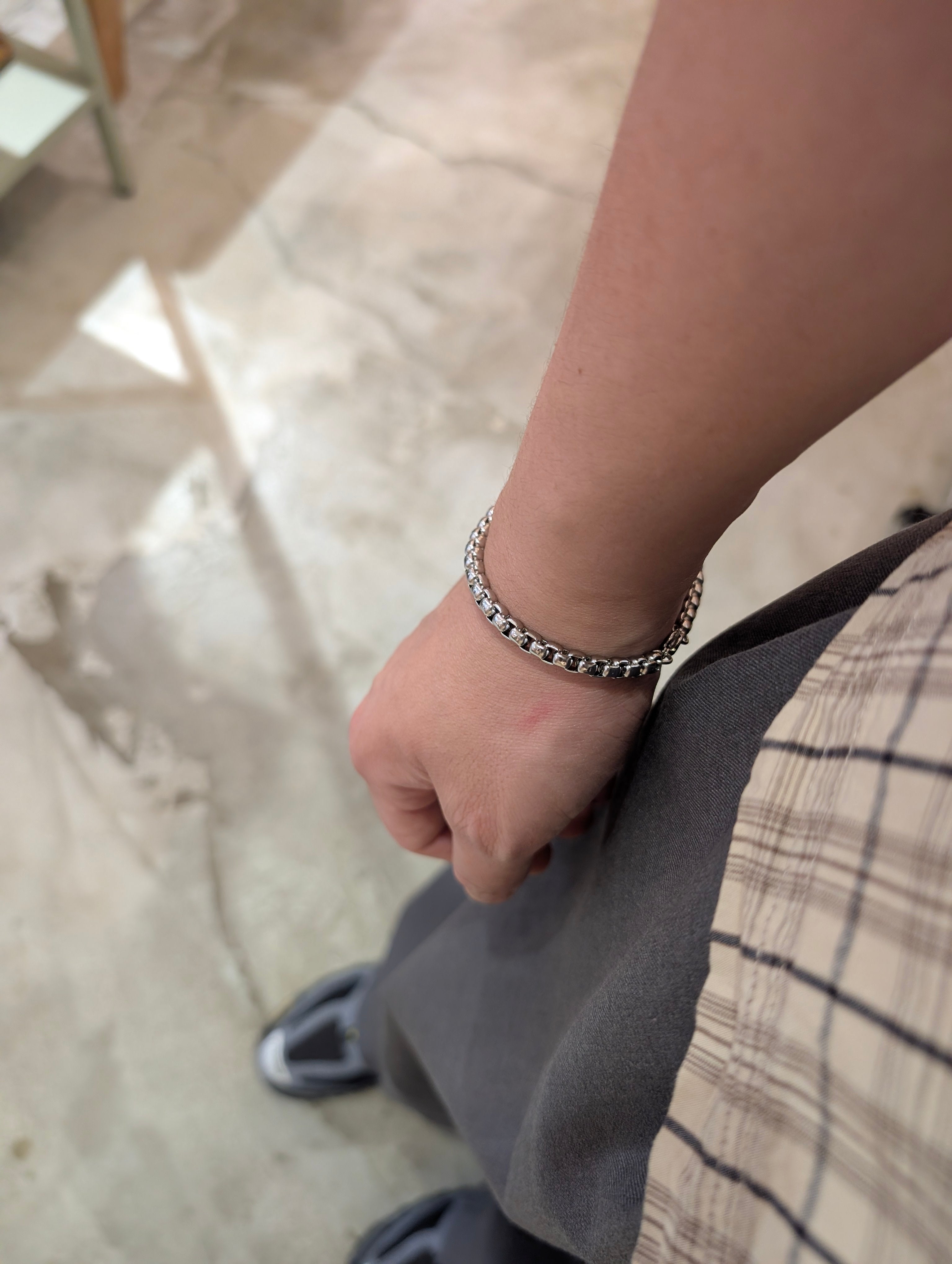 Stainless Steel Chain Bracelet - Men